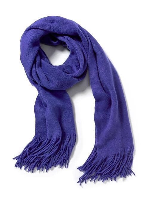 Old Navy Solid Fringe Scarf For Women - Ultra Violet