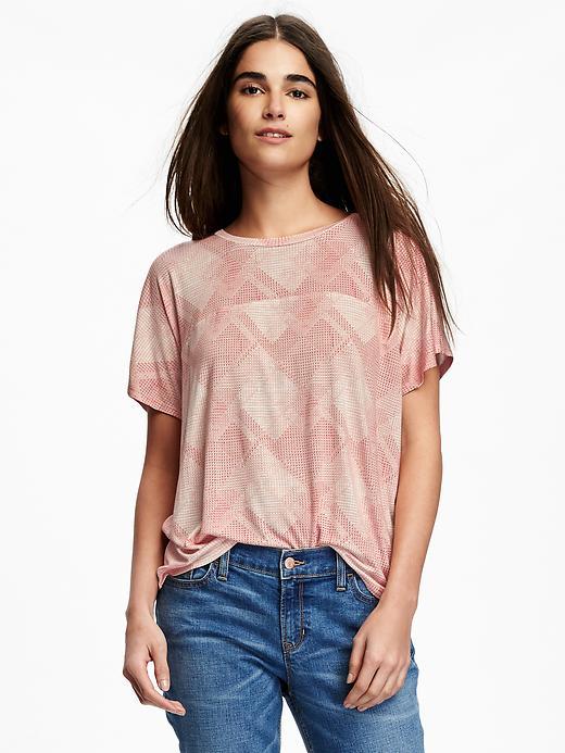 Old Navy Square Tee For Women - Pink Print