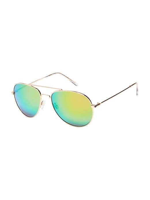 Old Navy Wire Frame Aviator Sunglasses For Women - Rose Gold