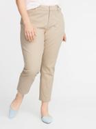 Mid-rise Plus-size Pixie Chinos