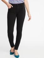 Mid-rise 24/7 Sculpt Rockstar Super Skinny Black Jeans For Women