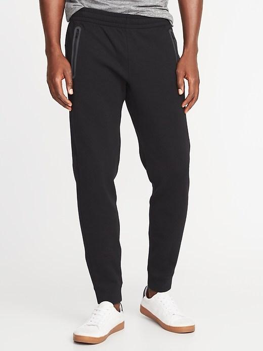 Old Navy Mens Built-in Flex Fleece Joggers For Men Black Size L
