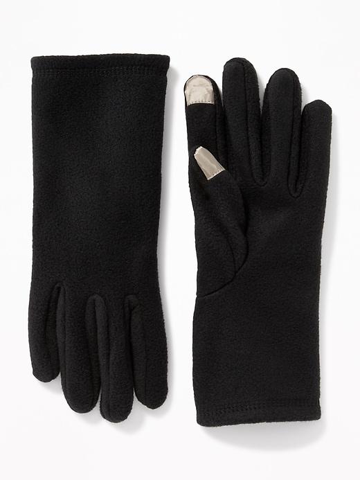 Old Navy Womens Text-friendly Go-warm Performance Fleece Gloves For Women Blackjack Size One Size
