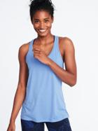 Old Navy Womens Racerback Performance Tank For Women Cowboy Blue Size L