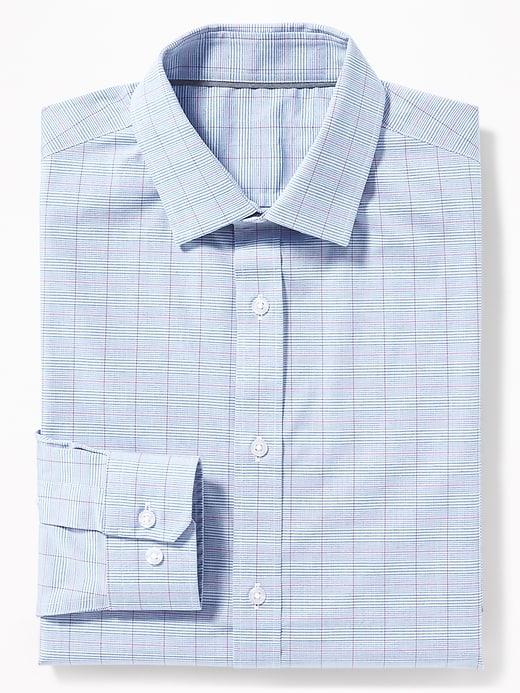 Old Navy Mens Slim-fit Built-in Flex Signature Non-iron Shirt For Men Periblue Size Xs