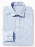 Old Navy Mens Slim-fit Built-in Flex Signature Non-iron Shirt For Men Periblue Size Xs