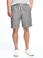 Old Navy Linen Blend Drawstring Shorts For Men 9 - Iron Will
