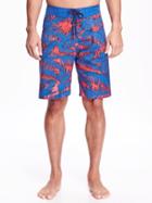 Old Navy Printed Board Shorts For Men - Love Potion