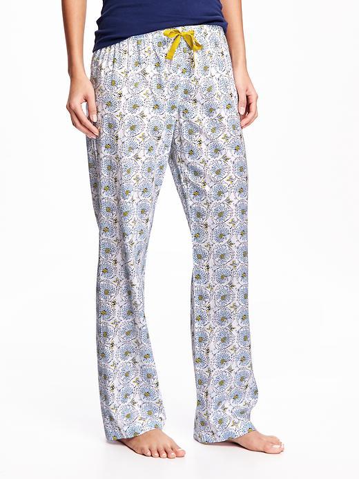 Old Navy Poplin Sleep Pants For Women - Large Floral