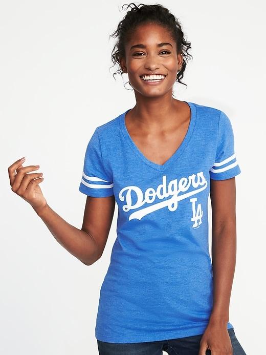 Old Navy Womens Mlb Team V-neck Tee For Women L.a. Dodgers Size Xxl