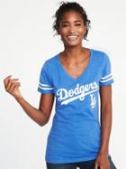 Old Navy Womens Mlb Team V-neck Tee For Women L.a. Dodgers Size Xxl