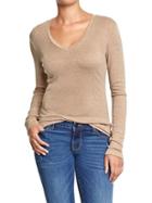 Womens Perfect V Neck Tees Size L Tall - Make A Mocha