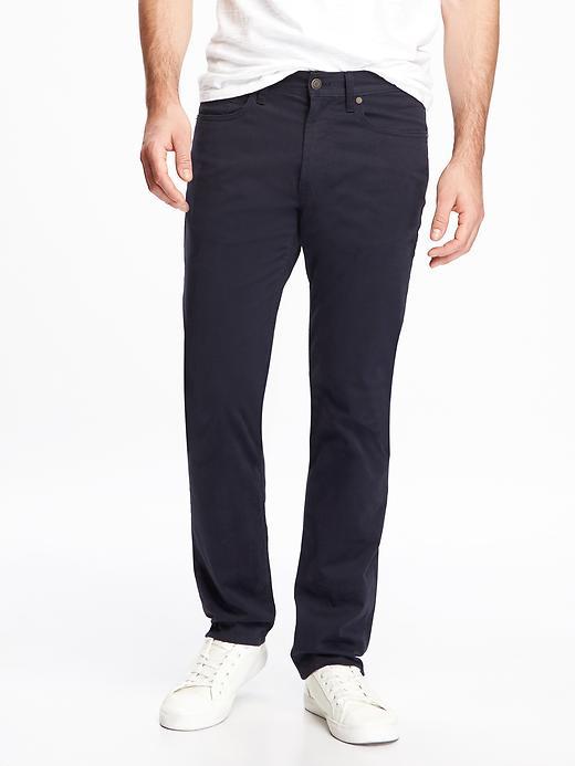 Old Navy Slim Built In Flex Sateen Pants For Men - Navy Captain