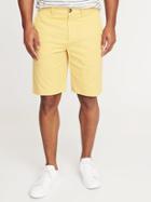 Old Navy Mens Slim Ultimate Built-in Flex Shorts For Men (10) Yellow Size 29w