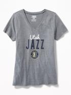 Old Navy Womens Nba Team V-neck Tee For Women Jazz Size Xxl