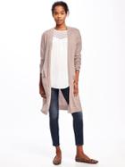 Old Navy Super Long Open Front Cardi For Women - Mauvey Star