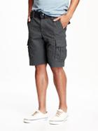 Old Navy Belted Cargo Shorts - Volcanic Ash