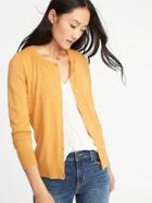 Old Navy Womens Semi-fitted Button-front Cardi For Women Squash Size L