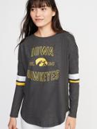 Old Navy Womens College-team Graphic Drop-shoulder Tee For Women University Of Iowa Size Xl