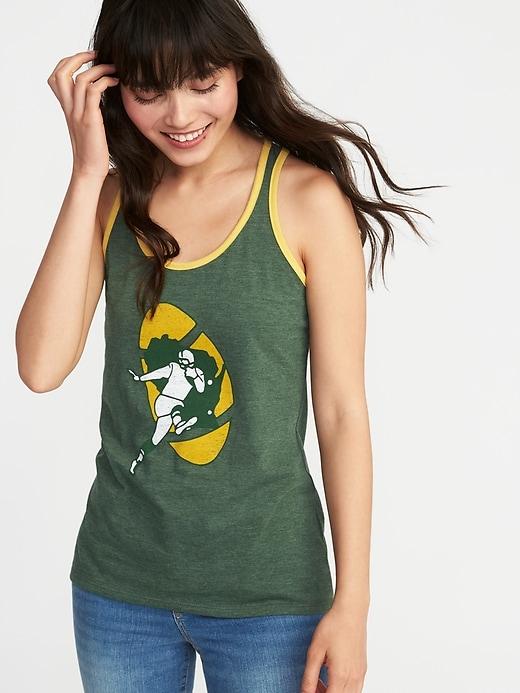 Old Navy Womens Nfl Retro-team Racerback Tank For Women Packers Size L
