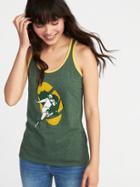 Old Navy Womens Nfl Retro-team Racerback Tank For Women Packers Size L