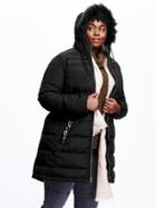 Old Navy Frost Free Long Hooded Plus Size Jacket Size 1x Plus - Black