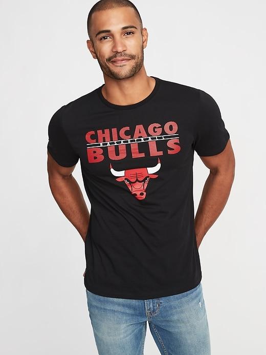 Old Navy Mens Nba Team Graphic Tee For Men Bulls Size Xxl