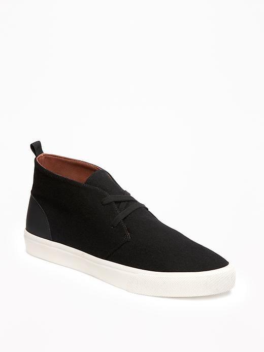 Old Navy Mens Wool-blend Chukka Sneakers For Men Blackjack Size 8