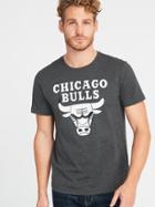 Old Navy Mens Nba Team-graphic Tee For Men Chicago Bulls Size S