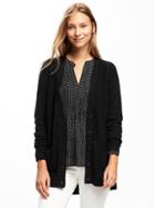 Old Navy Textured Boyfriend Cardi For Women - Black