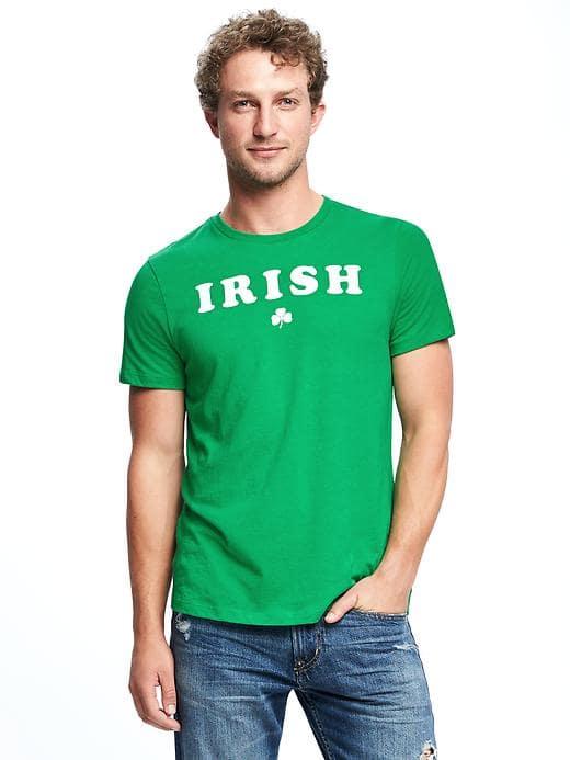 Old Navy St. Patricks Day Tee For Men - Reach For Clover