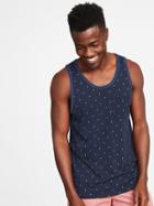 Old Navy Mens Soft-washed Printed Pocket Tank For Men New Navy Anchors Size Xxl