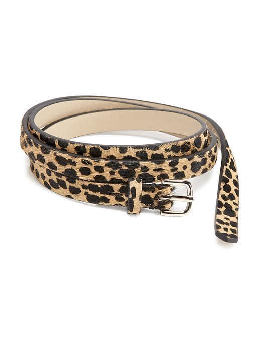 Old Navy Animal Print Skinny Belt For Women - Animal Print