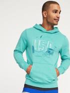 Old Navy Mens Graphic Lightweight Cali Fleece Dry Quick Hoodie For Men Usa Size L
