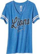 Old Navy Womens Nfl Sleeve Stripe Tee Size L - Lions