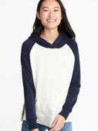 Old Navy Womens Relaxed Pullover Hoodie For Women White/navy Size M