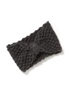 Old Navy Honeycomb Knit Ear Warmers For Women - Charcoal Heather