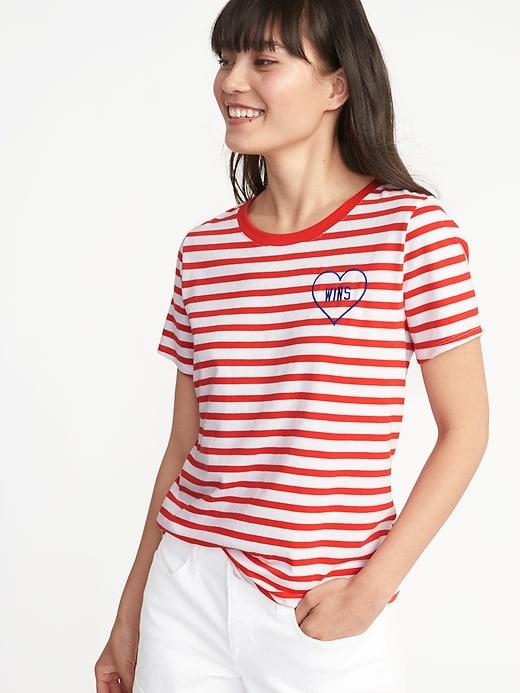 Old Navy Womens Graphic Everywear Tee For Women Love Wins Size Xxl