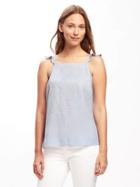Old Navy Relaxed Flutter Sleeve Cami For Women - Baby Blue