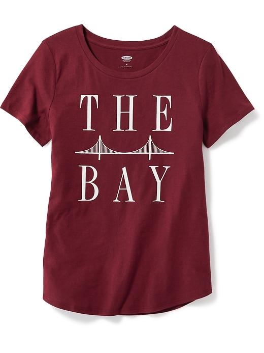 Old Navy San Francisco Graphic Tee For Women - Gosh Garnet