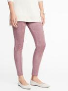 High-rise Stevie Faux-suede Ponte-knit Pants For Women