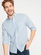Slim-fit Built-in Flex Everyday Striped Shirt For Men