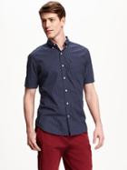 Old Navy Classic Printed Slim Fit Shirt For Men - Navy Dots