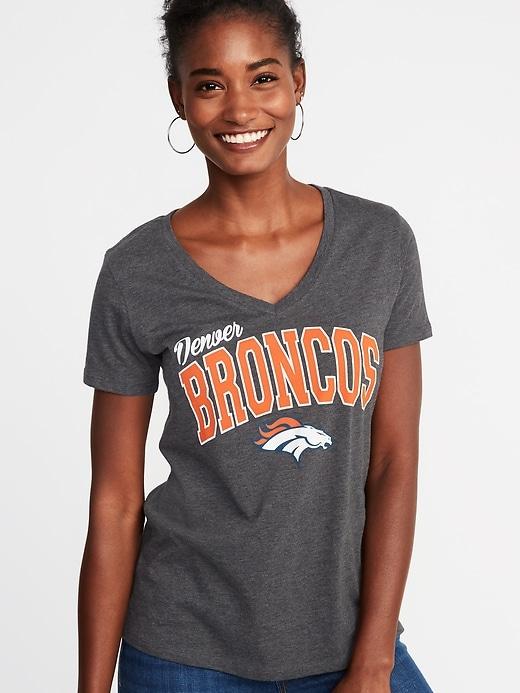 Old Navy Womens Nfl Team Graphic V-neck Tee For Women Denver Broncos Size Xs
