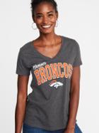 Old Navy Womens Nfl Team Graphic V-neck Tee For Women Denver Broncos Size Xs