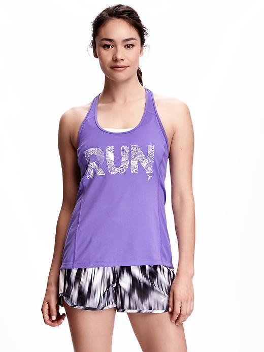 Old Navy Go Dry Run Performance Tank For Women - Greedy Grape
