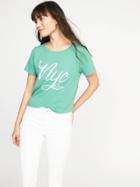 Old Navy Womens Nyc Graphic Tee For Women Endless Summer Size M