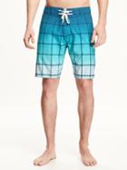 Old Navy Plaid Board Shorts For Men 9 - Stone Cold Fox