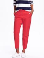 Old Navy Womens Mid Rise Harper Trousers Size 0 Regular - In The Red