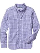 Old Navy Mens Slim Fit Button Front Shirts Size Xxl Big - Purple Gingham Jas